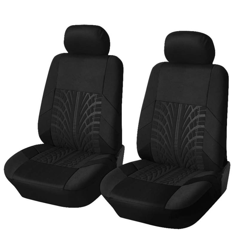 FLYIFE Auto Sitzbezüge für BMW Serie 2 Series 2er F45/F46/U06 Active Tourer/Gran Tourer 5-Seats Universal rutschfest Allwetter Vordersitze Rücksitze Sitzschoner Schonbezüge,2 Seats-Black von FLYIFE