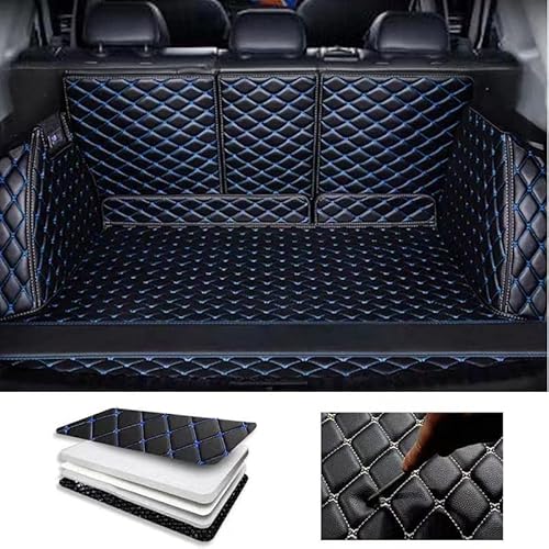 All Inclusive Kofferraummatte für Jeep Renegade 2015-2022, Kratzfest und verschleißfest Kofferraum Schutzmatte Cargo Liner Tray Zubehö,D Black Blue von FLYUFO