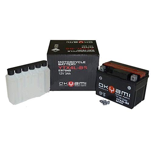 Batterie OKYAMI OTX4L-BS = YTX4L-BS AY Katana 50 1997>2000 von FM