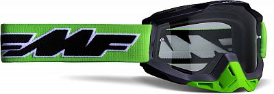 FMF Goggles PowerBomb, Crossbrille - Schwarz/Neon-Grün Klar von FMF Goggles