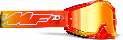 FMF Goggles PowerBomb Osborne, Crossbrille verspiegelt - Rot/Gelb Rot-Verspiegelt von FMF Goggles