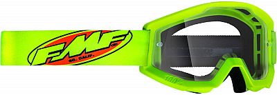 FMF Goggles PowerCore, Crossbrille - Neon-Grün/Rot Klar von FMF Goggles