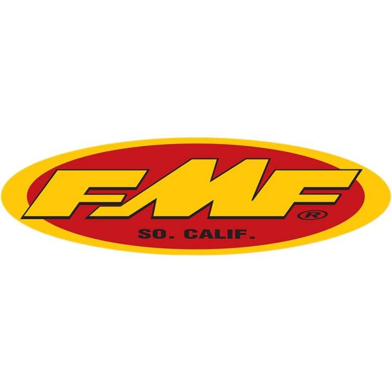 FMF 5" OVAL STKR(YEL/RED) von FMF