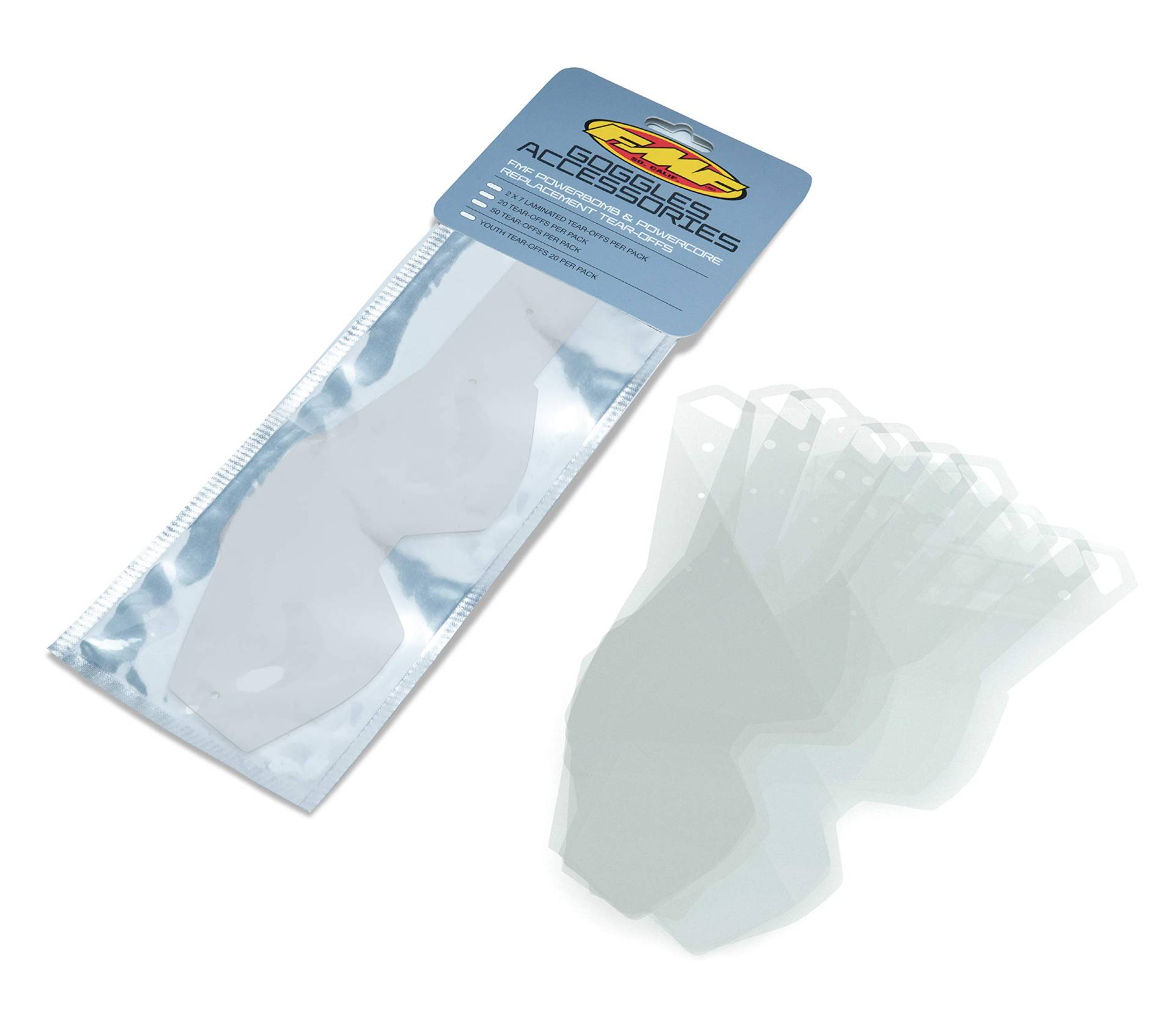 FMF Spare Parts Powerbomb Youth Tear-Offs (20-pack) von FMF