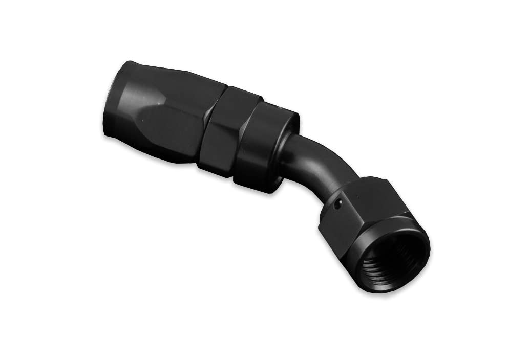 Alu Fitting Adapter Verbinder Dash Schlauchanschluss Fitting 45 grad AN10 (7/8 "UNF) Schwarz von FMIC.EU PERFORMANCE