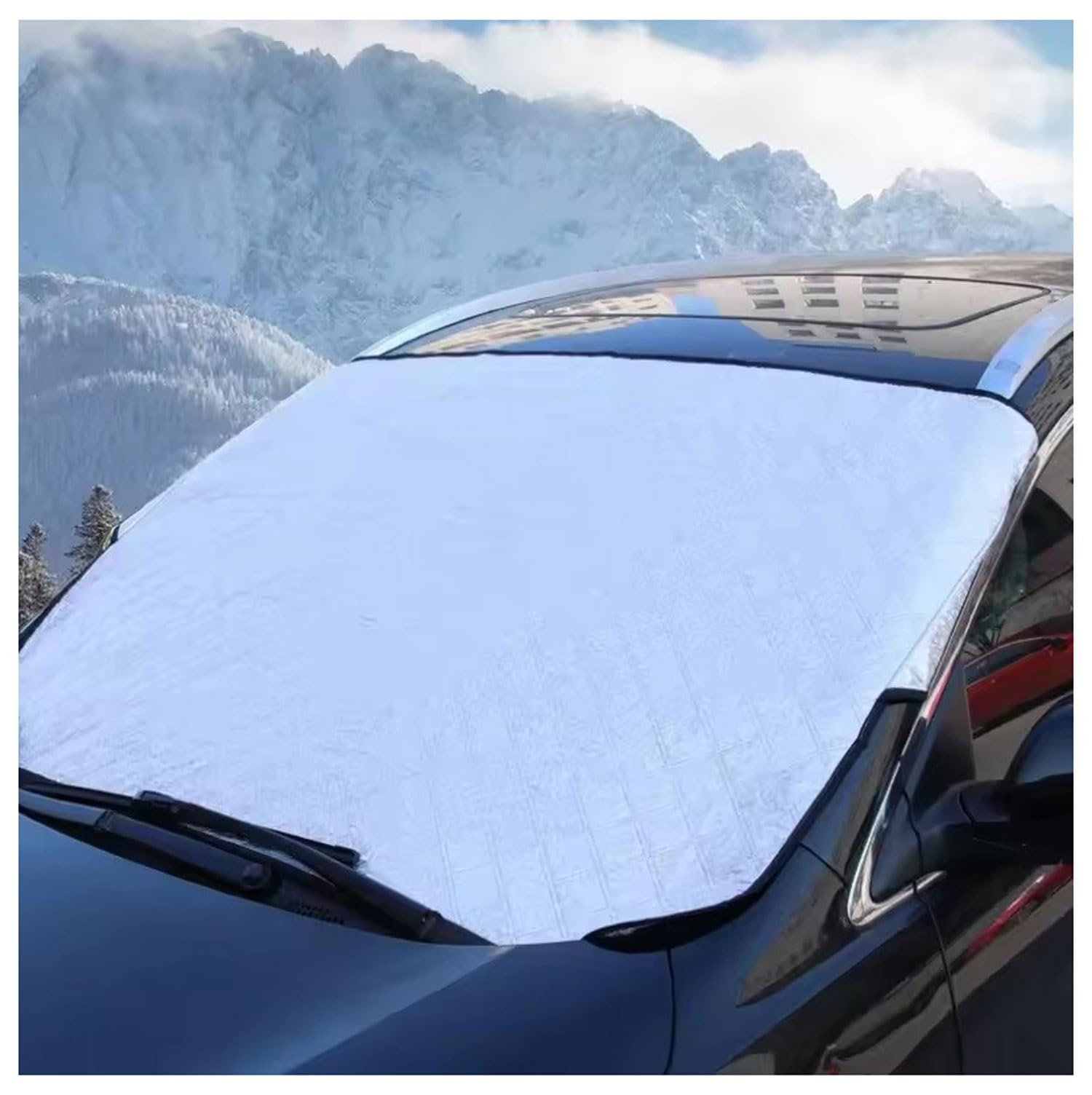 Windschutzscheibe Abdeckung Faltbare Abdeckung Sommer/Winter, Sonnenschutz Für Auto Mit Magneten Für Windschutzscheibe Gegen Sonne, Frost, Schnee, EIS Geeignet Für Alle Autos Und SUVs von FMLCLSTJM