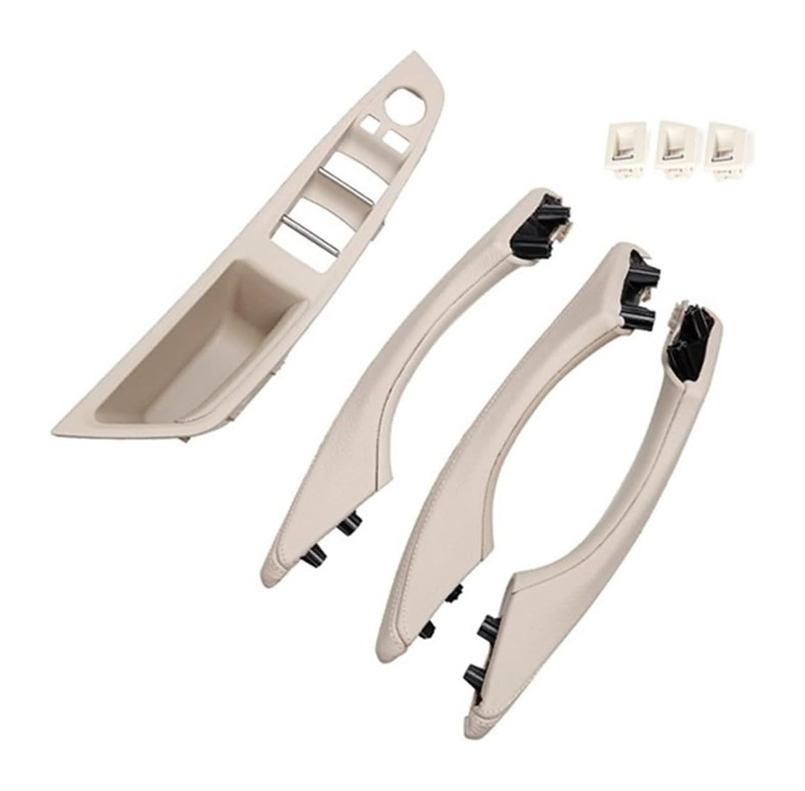 Beifahrer Türgriff Kit Für B&MW 5 Series F10 F11 F18 520i 525i 528i 530i 2010–2017 LHD Armlehne Innentürgriff Montage Panel Pull Trim(Cream) von FNCVTM