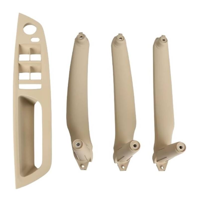 Beifahrer Türgriff Kit Für B&MW E70 E71 E72 X5 X6 LHD RHD 4 Stück Auto-Innentürgriff Innenverkleidung Pull-Abdeckung Armlehne Ersatzverkleidung(Model B Lhd Beige) von FNCVTM