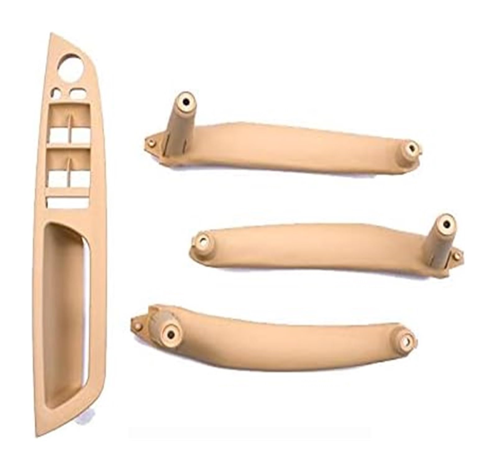 Beifahrer Türgriff Kit Für B&MW E70 E71 X5 X6 Set Armlehne Auto Links Vorne Fahrersitz LHD Innentürgriff Innenverkleidung Pull Trim Abdeckung(E70-set-beige) von FNCVTM