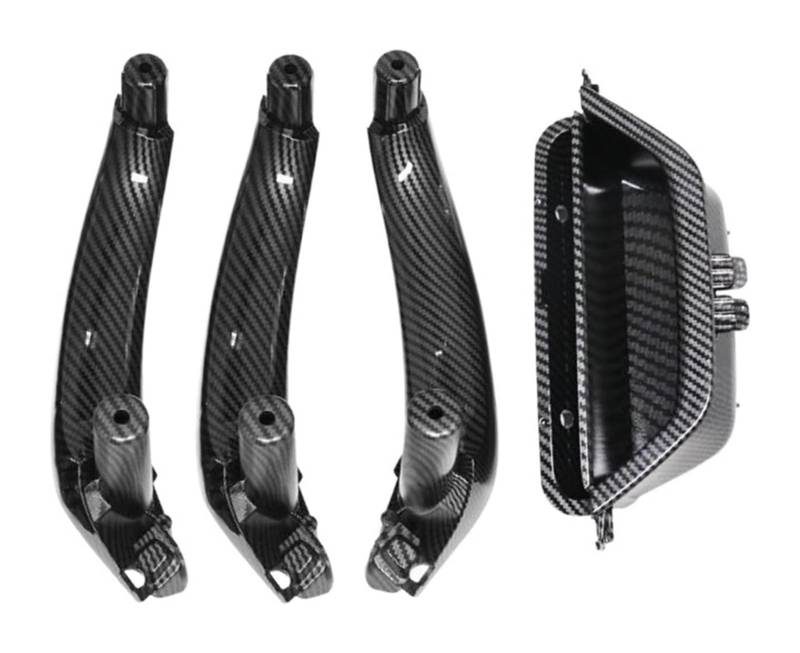 Beifahrer Türgriff Kit Für B&MW X3 X4 F25 F26 2010-2016 RHD LHD Auto Innentürgriff Panel Griff Pull Trim Abdeckung(RHD 4pcs Set Carbon) von FNCVTM