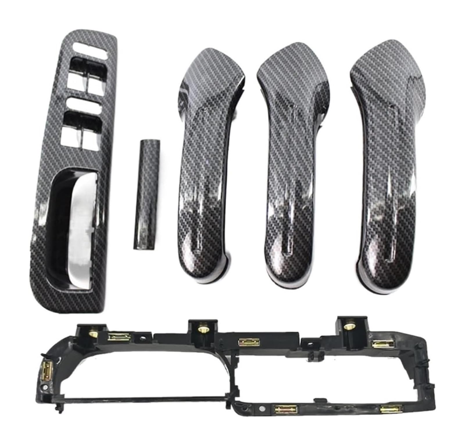 Beifahrer Türgriff Kit Für VW Für Golf 4 MK4 Für Bora Für Jetta 1999-2004 Tür Armlehne Innere Tür Pull Griff Trim(6pcs) von FNCVTM