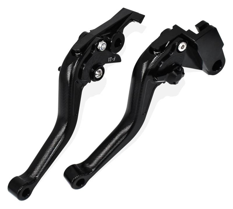 Bremshebel Motorrad Für Suzuki Für Gixxer 250/ SF 250 2020 2021 2022 2023 2024 CNC Legierung Hergestellt 3D Fishbone Muster Kurze Bremse Kupplung Hebel(Black) von FNCVTM