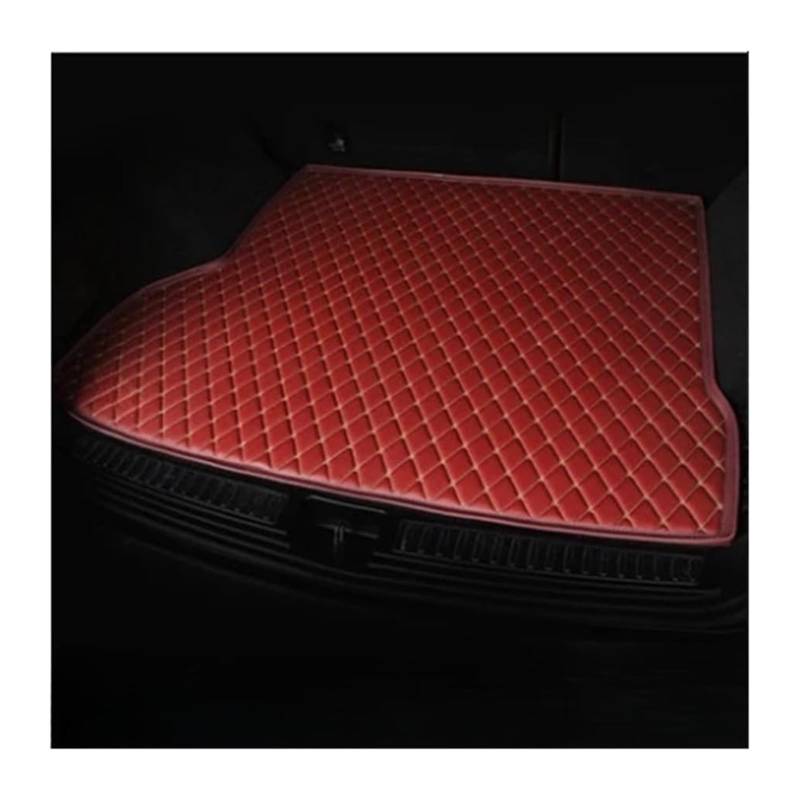 Kofferraum Fußmatten Zubehör Für Benz Für GL Klasse 2013 2014 Hinten Stamm Boden Mat Fach Boot Liner Auto Kofferraum Schutz Innen Auto Liner(Red-01) von FNCVTM