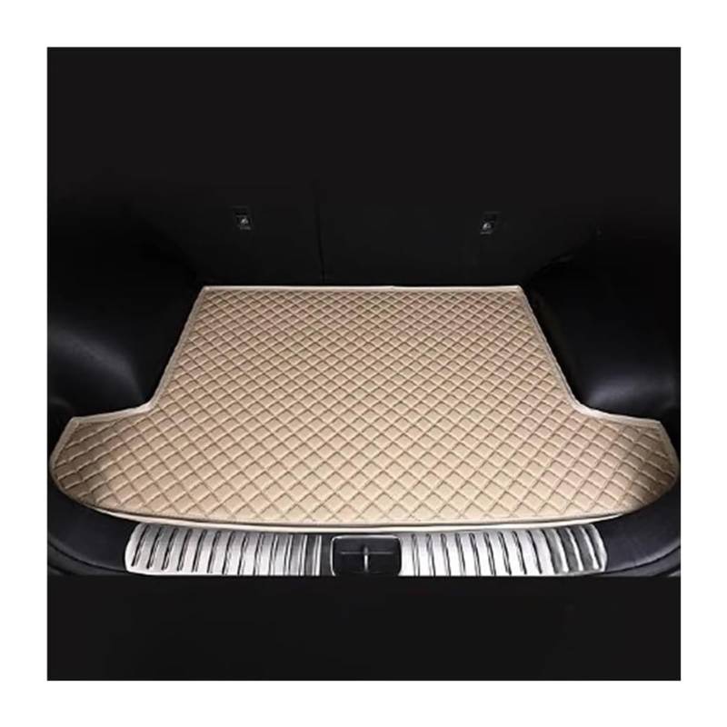 Kofferraum Fußmatten Zubehör Für Benz Für GL Klasse 2013 2014 Hinten Stamm Boden Mat Tray Teppich Boot Liner Auto Boot Schutz Innen Auto Stamm Matten(Beige) von FNCVTM