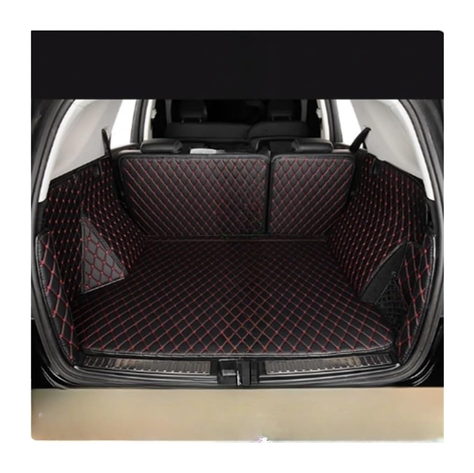 Kofferraum Fußmatten Zubehör Für Benz Für X254 2022-2024 Auto Cargo Liner Pads Auto Kofferraum Teppich Liner Auto Kofferraum Schutz Innen Stamm Matten(Black red) von FNCVTM