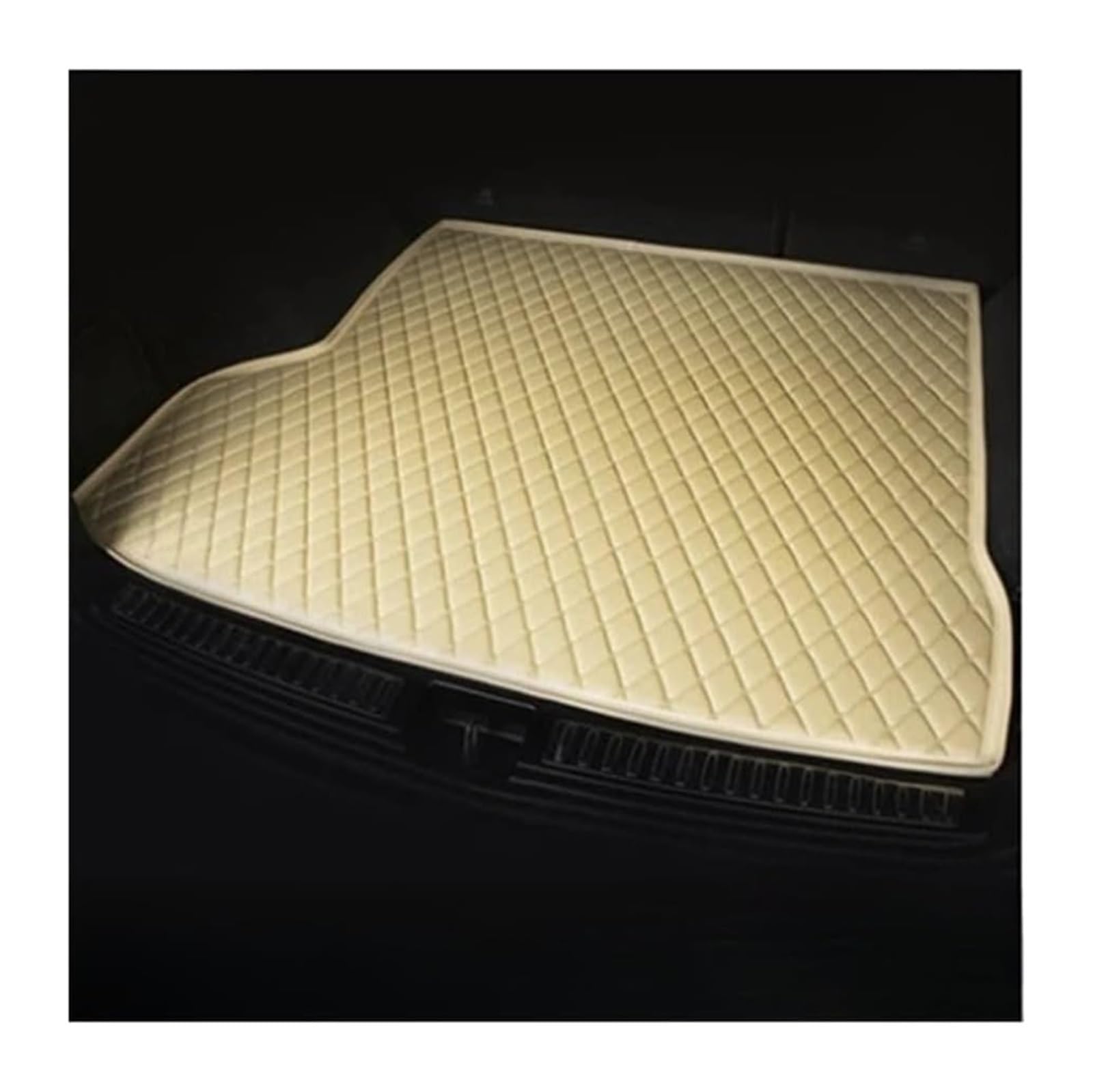 Kofferraum Fußmatten Zubehör Für Hyundai Für Sonata Für 8th 2010-2015 Hinten Stamm Boden Mat Tray Boot Liner Auto Boot Schutz Innen Auto Stamm Matten(Beige-01) von FNCVTM