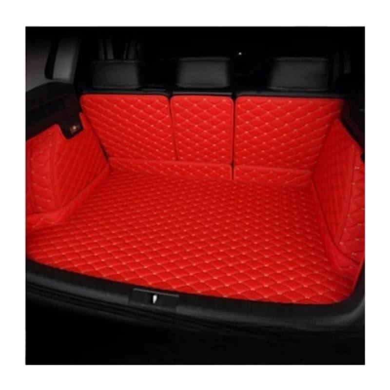 Kofferraum Fußmatten Zubehör Für Hyundai Für Sonata Für 8th 2010-2015 Hinten Stamm Boden Mat Tray Boot Liner Auto Boot Schutz Innen Auto Stamm Matten(Red) von FNCVTM