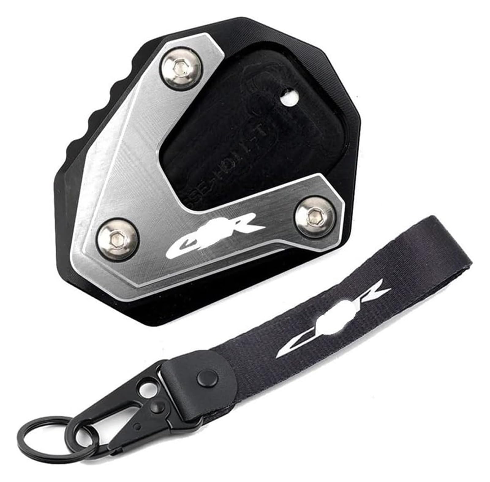 Motorrad Seitenständer Kickstand Für CB500X CB650R 500F CB125R CB300R 400X CBR650R 650F CBR500R Motorrad Seitenständer Verlängerung Ständer Pad Schlüsselanhänger(Grey-for CBR) von FNCVTM