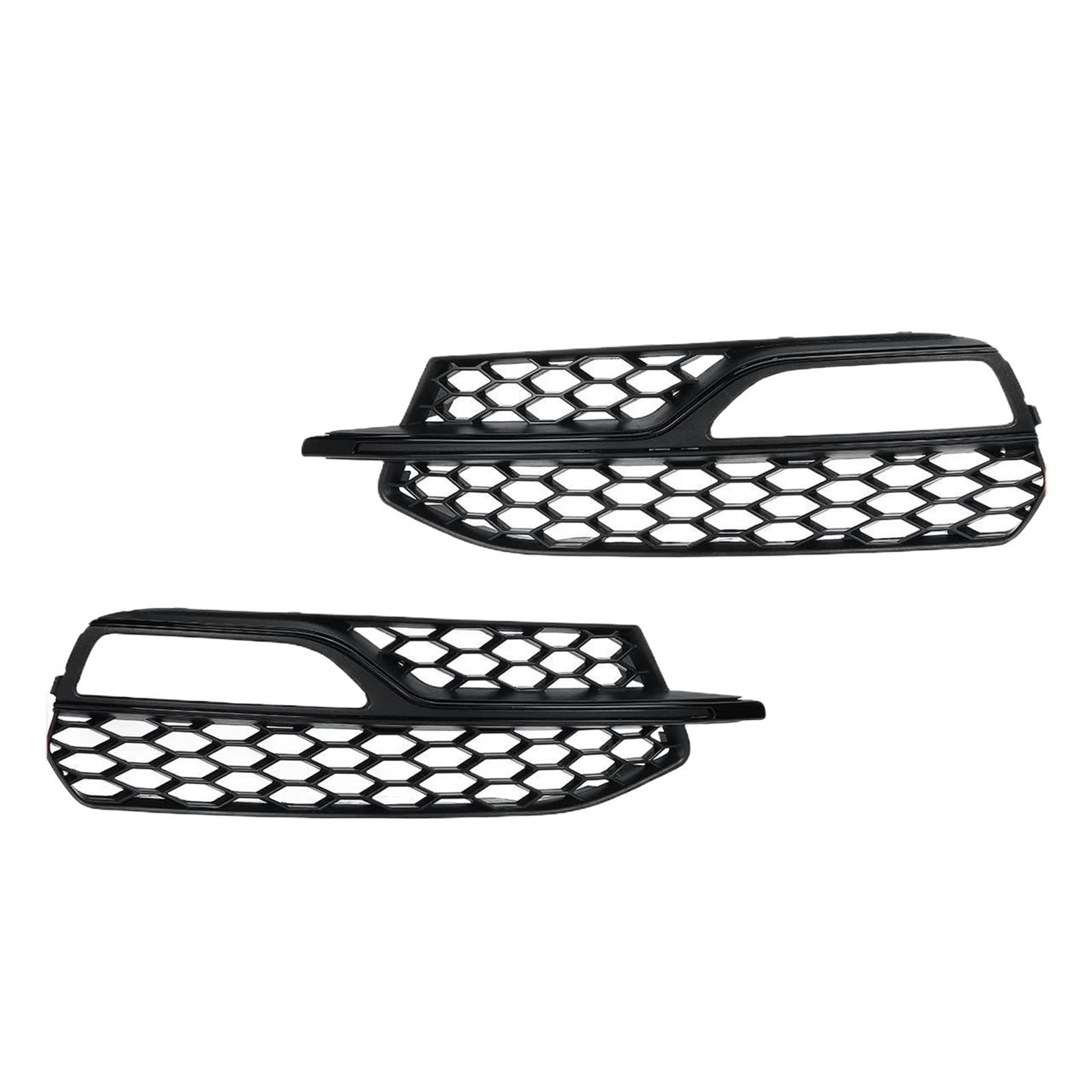 Auto-Frontgrill For A3 S-Line S3 2014 2015 2016 1 Pair Car Front Bumper Fog Light Grille Honeycomb Mesh Fog Lamp Cover Racing Grill Frontstoßstangengrill(Glänzend schwarz) von FNERRMEVC