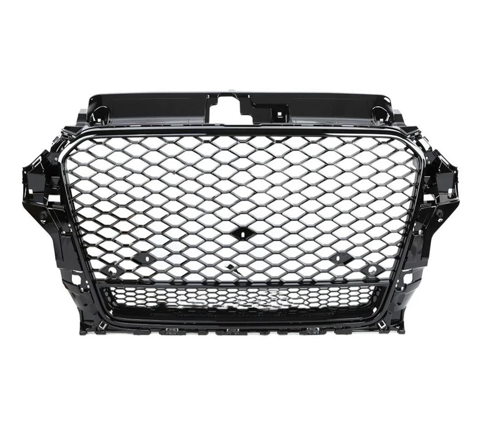 Auto-Frontgrill Für A3 S3 8V 2013 2014 2015 2016 Für RS3 Quattro Style Kühlergrill Chrom Vorne Sport Hex Mesh Motorhaube Frontstoßstangengrill von FNERRMEVC