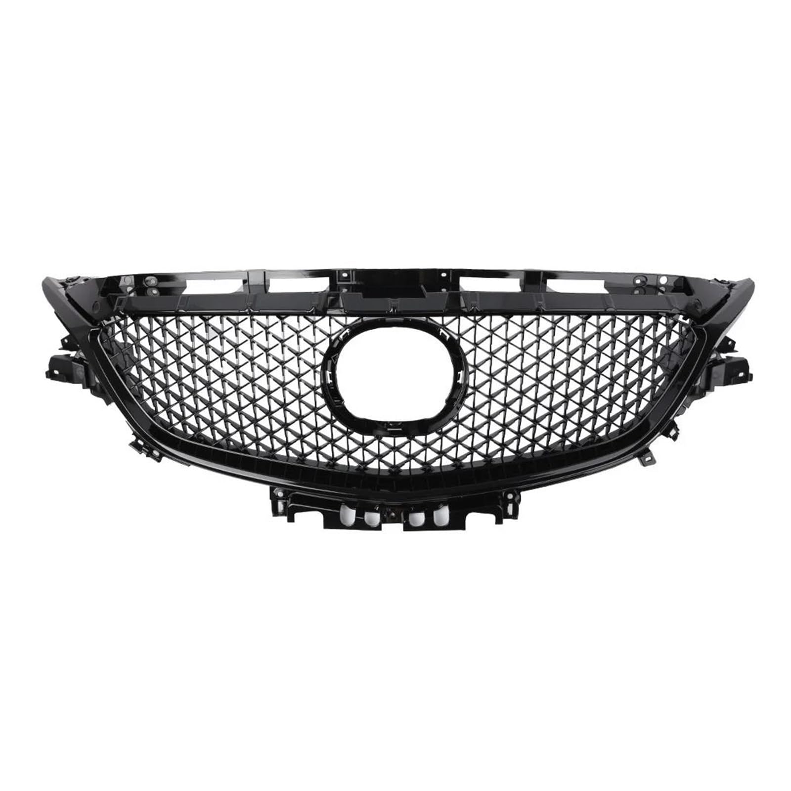 Auto-Frontgrill Für Mazda 6 Für Atenza 2017 2018 Auto-Frontstoßstangengrill Oberer Maschengrill Schwarz Frontstoßstangengrill von FNERRMEVC