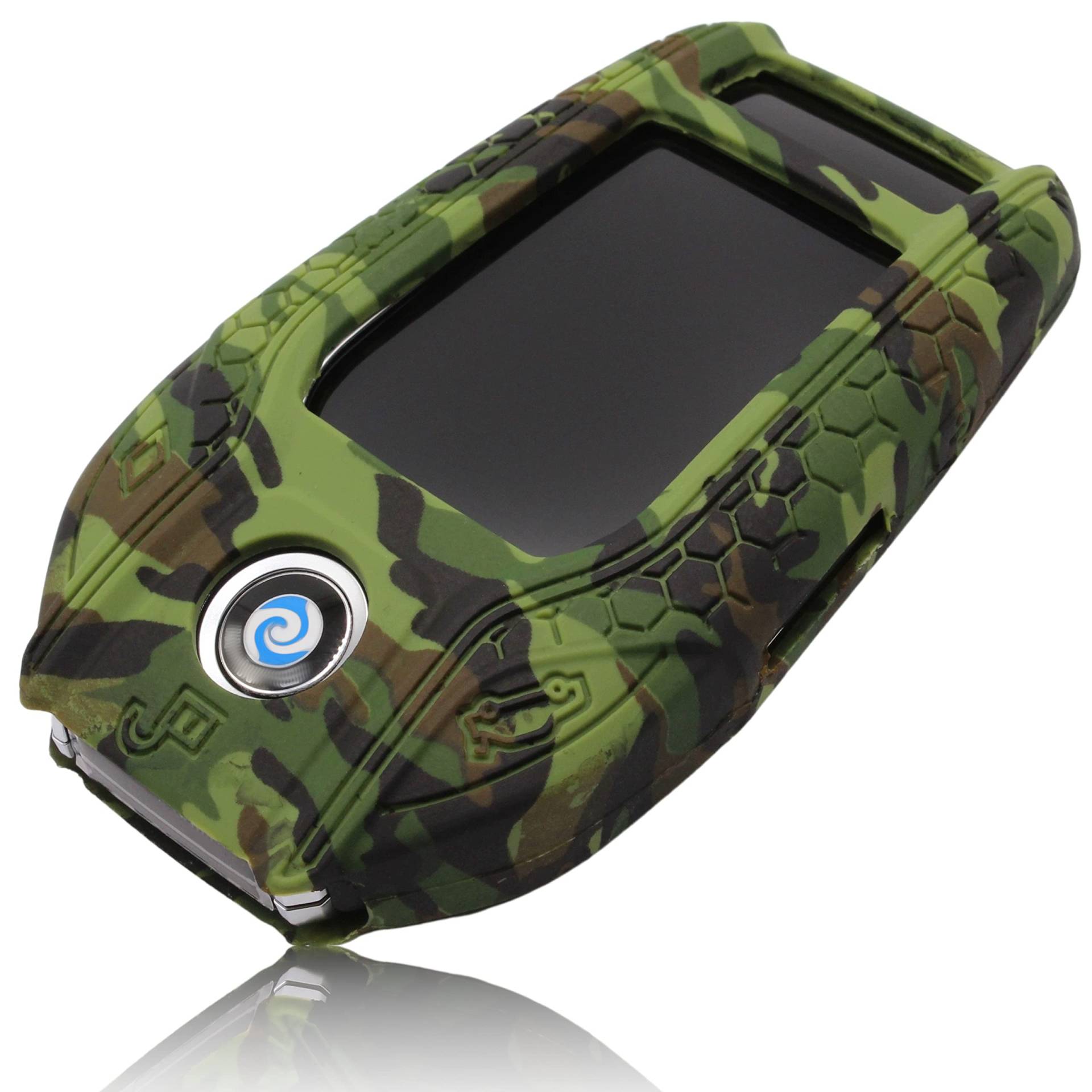 FOAMO Autoschlüssel Hülle Silikon kompatibel mit BMW Display Smart-Key IDG Schlüssel-Hülle Schutzhülle Cover in Camouflage von FOAMO