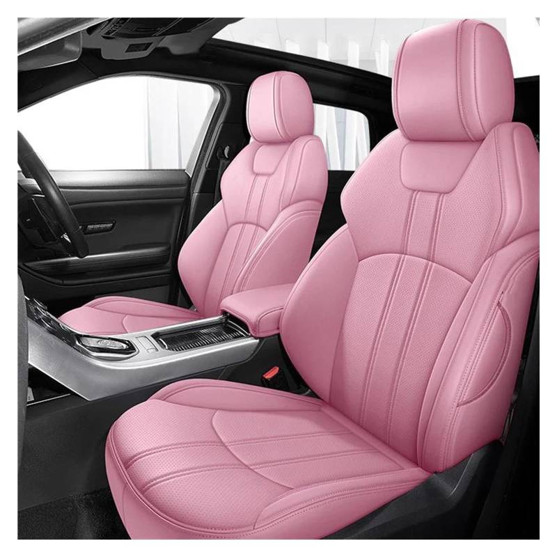 FOGJCMET Auto-Sitzbezüge Benutzerdefinierte Leder Autositzbezüge Für Jeep Für Grand Für Cherokee 2013 2014 2015 2016 2017 Innenzubehör Autositzschoner(Pink,Standard Edition) von FOGJCMET