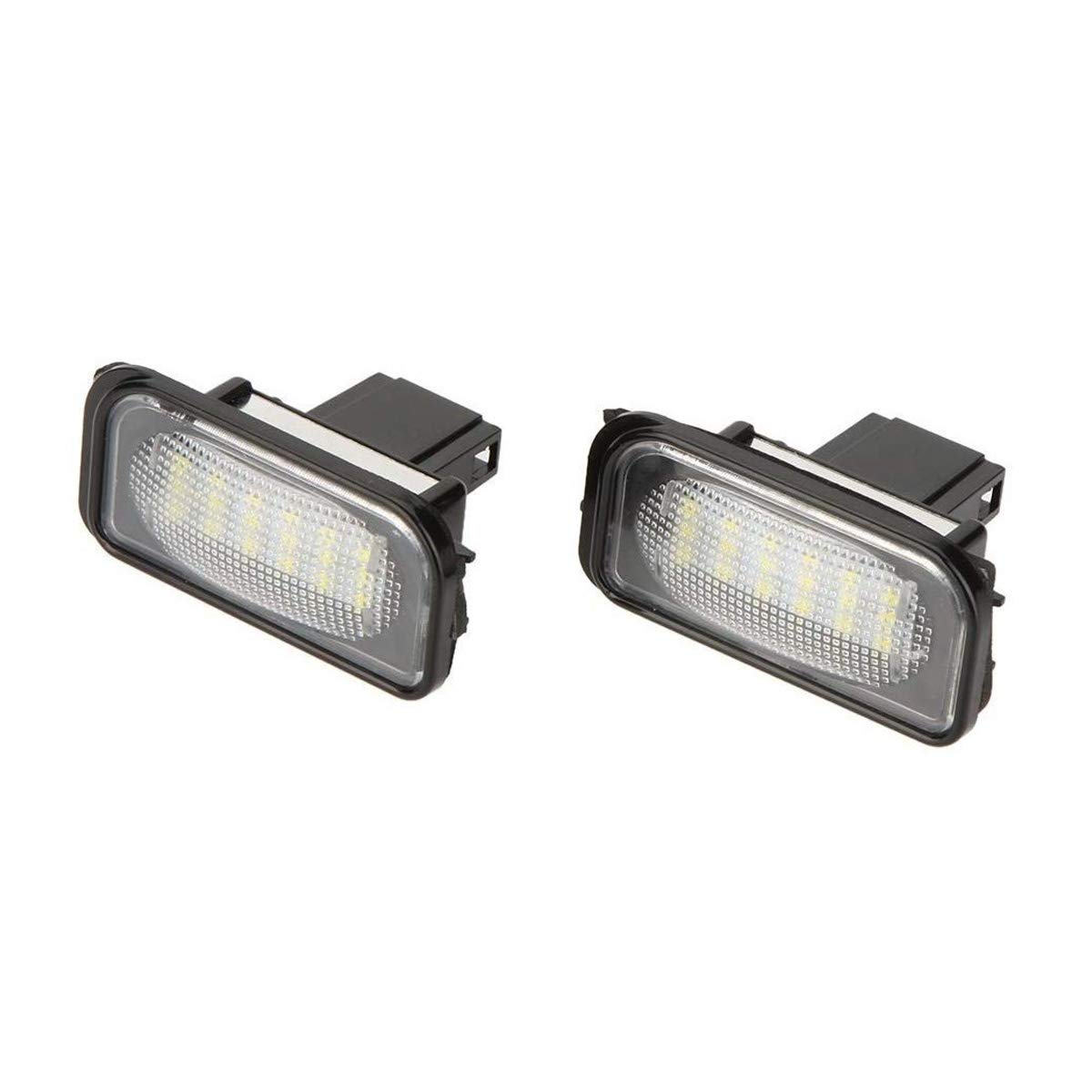 FOLGEMIR TOP LED Kennzeichenbeleuchtung, Nummernschilder 6000K Weiss, CE, fehlerfrei für C Klasse W203 4D Limousine 2001-2007 von FOLGEMIR