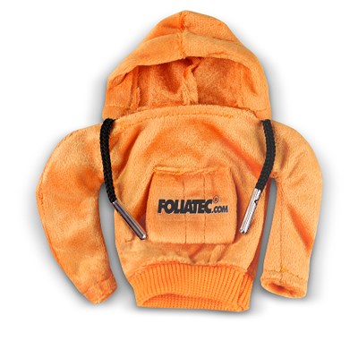 Foliatec .com Schaltknauf Hoodie, orange von FOLIATEC