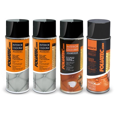 Foliatec 2x 400 ml Interior Color Spray, hellgrau+Reiniger+Versiegeler von FOLIATEC