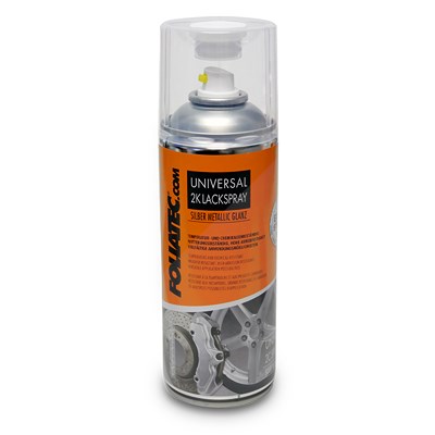 Foliatec Universal 2K Lackspray, silber metallic glänzend [Hersteller-Nr. 2137] von FOLIATEC