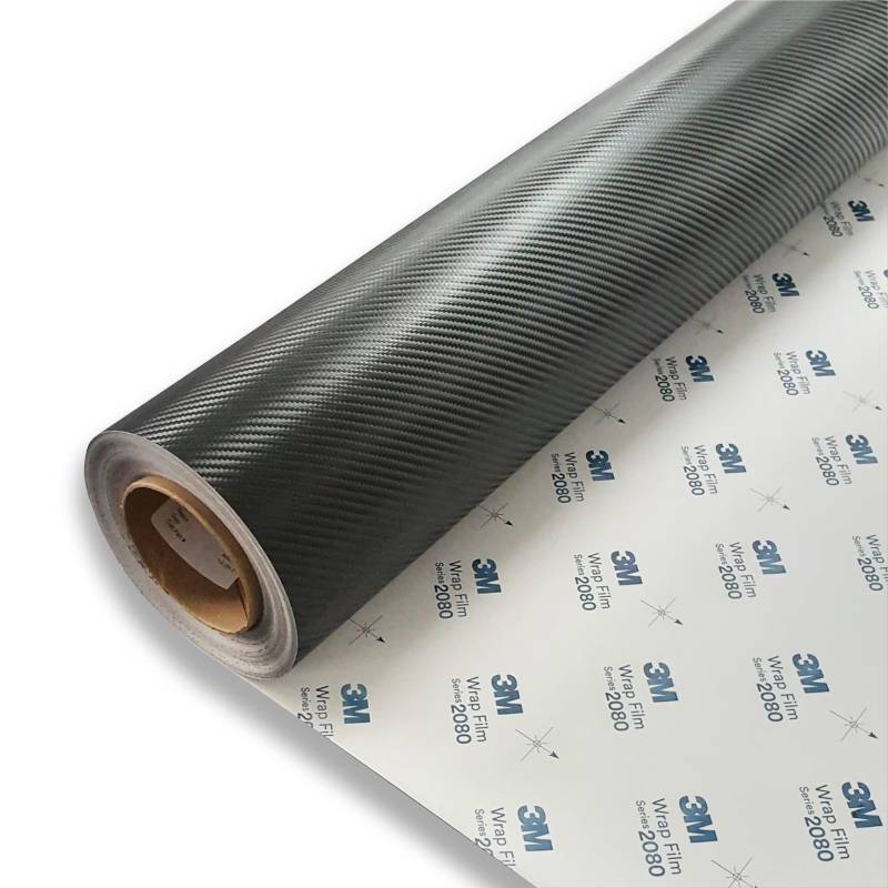 FOLIESTA 55€/m² 3M Carbon Schwarz Autofolie Carwrapping 2080 CFS12 3D verformbar Luftkanäle Blasenfrei (152cm x 100cm) von FOLIESTA