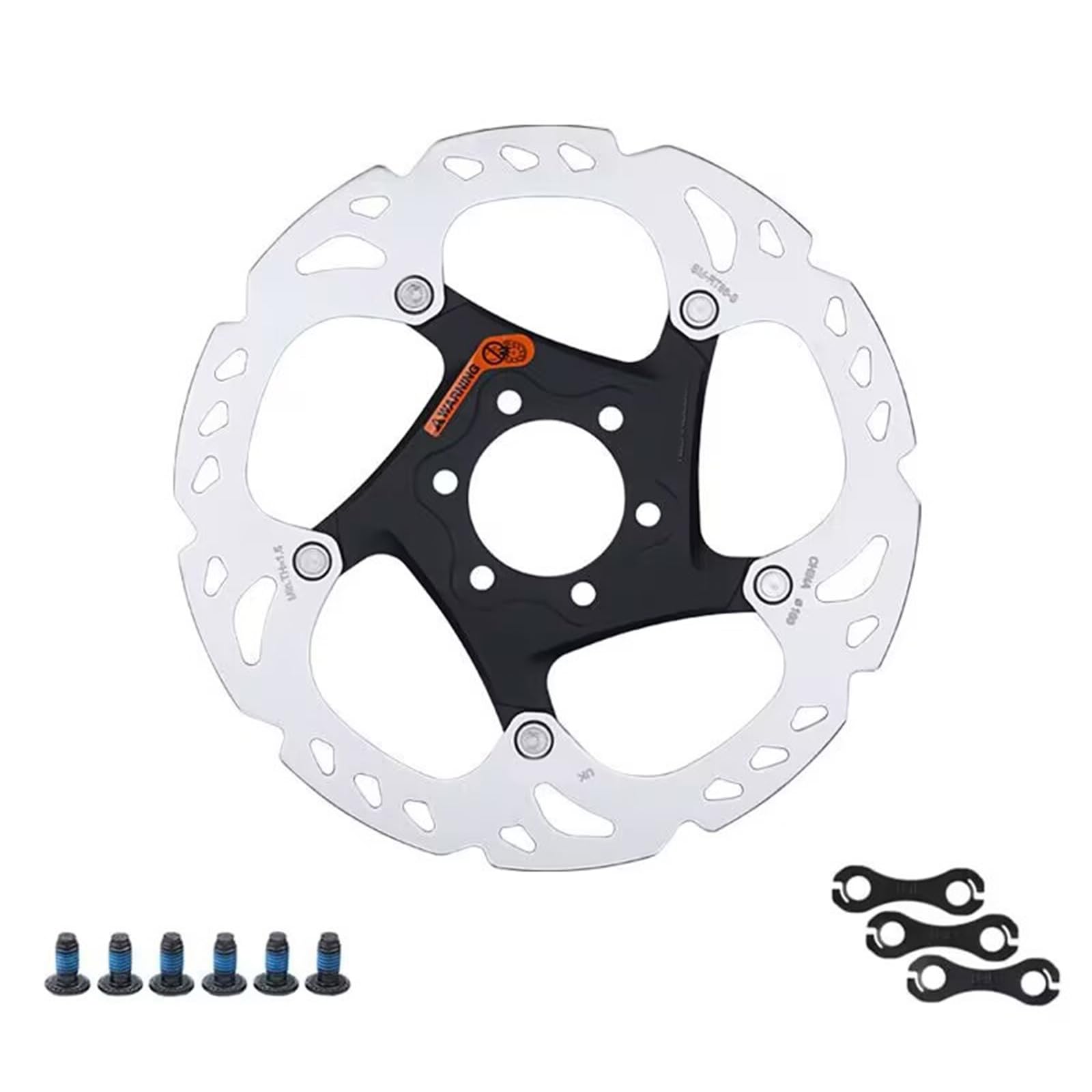 Fahrradscheibenbremsrotor 140/160/180/203mm Bike Brems Rotoradapterherdlock/6 Bolzen Scheibenbremsbremsrotor Einfach Zu Installieren von FOLODA