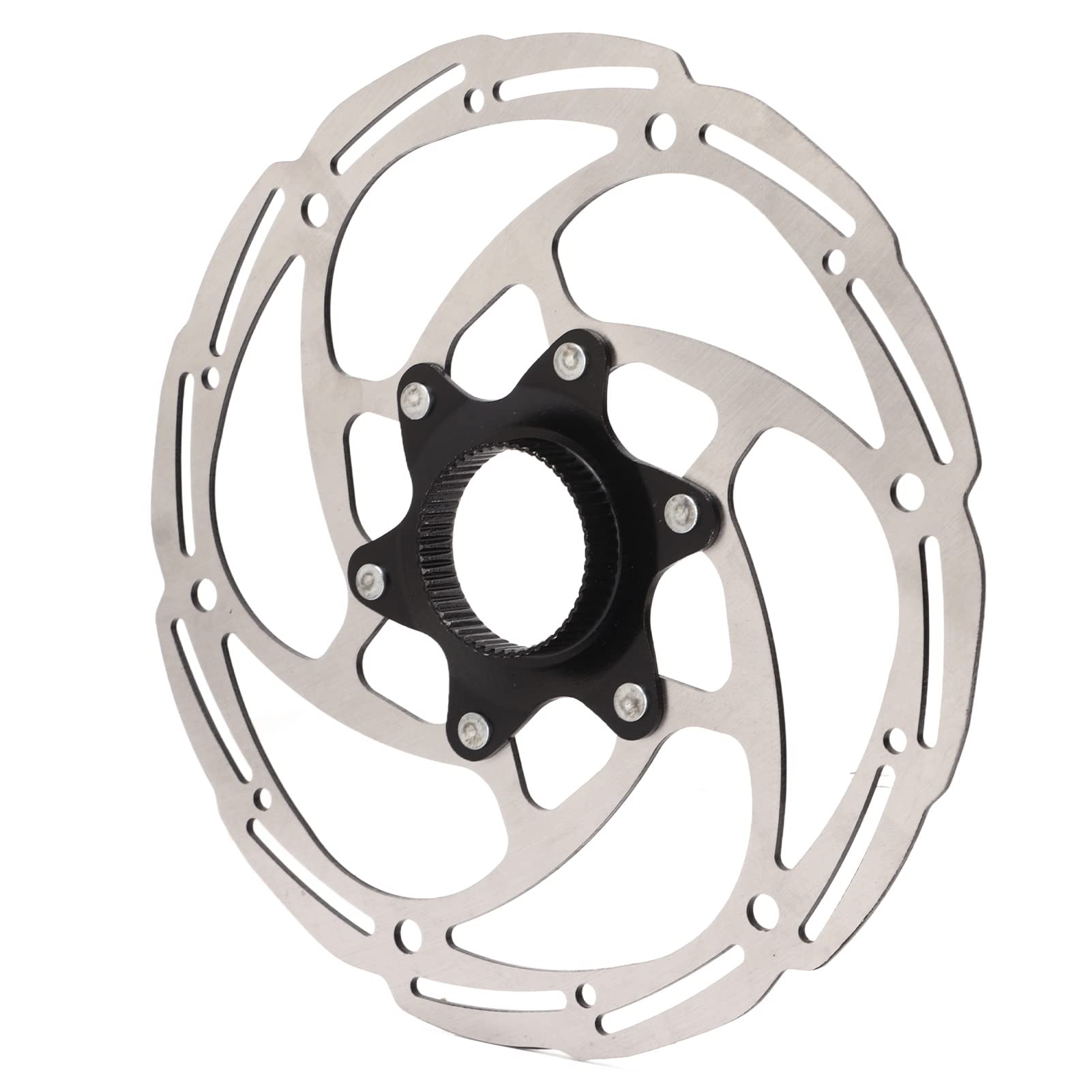 Centerlock-Scheibenbremsrotor, Stahl, Verformungsfrei, Korrosionsbeständig, Fahrrad-Scheibenbremsrotor, Reduziert die Wärmeübertragung für die Wartung (180mm) von FOLOSAFENAR