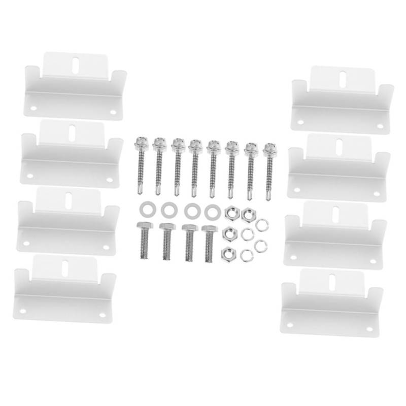 FONDOTIN 8 Teiliges Set Aus Solar Panel Halterungen Stabiler Solar Panel Montagerahmen Für Haushalte Z Form Ideal Für Dachinstallationen Langlebige Und Wetterfeste von FONDOTIN