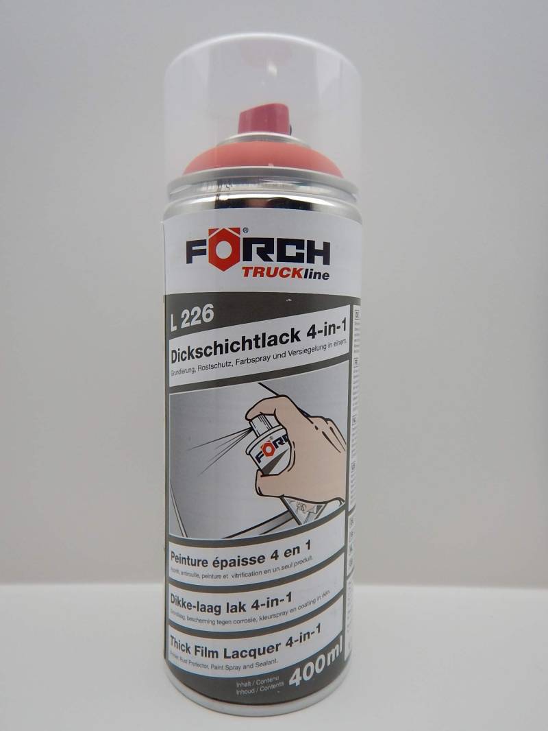 FORCH 4 in 1 BAUMASCHINE ORANGE 2284 DICKSCHICHTLACK Lack Spray SPRAYDOSE 400ML (1) von FORCH