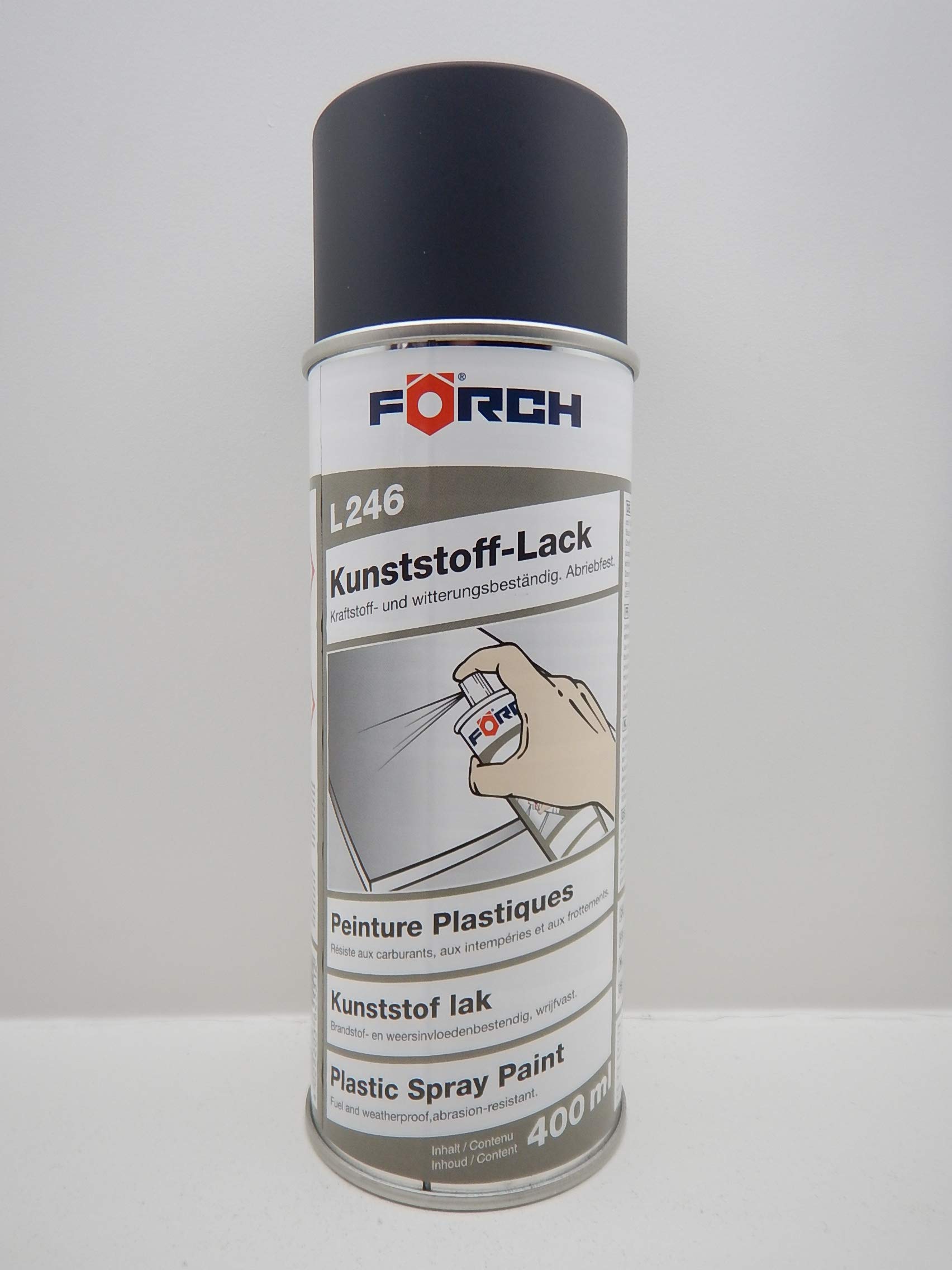 FORCH Kunststoff Lack L246 Spray SPRAYDOSE KUNSTSTOFFLACK ANTHRAZIT 400ml (1) von FORCH