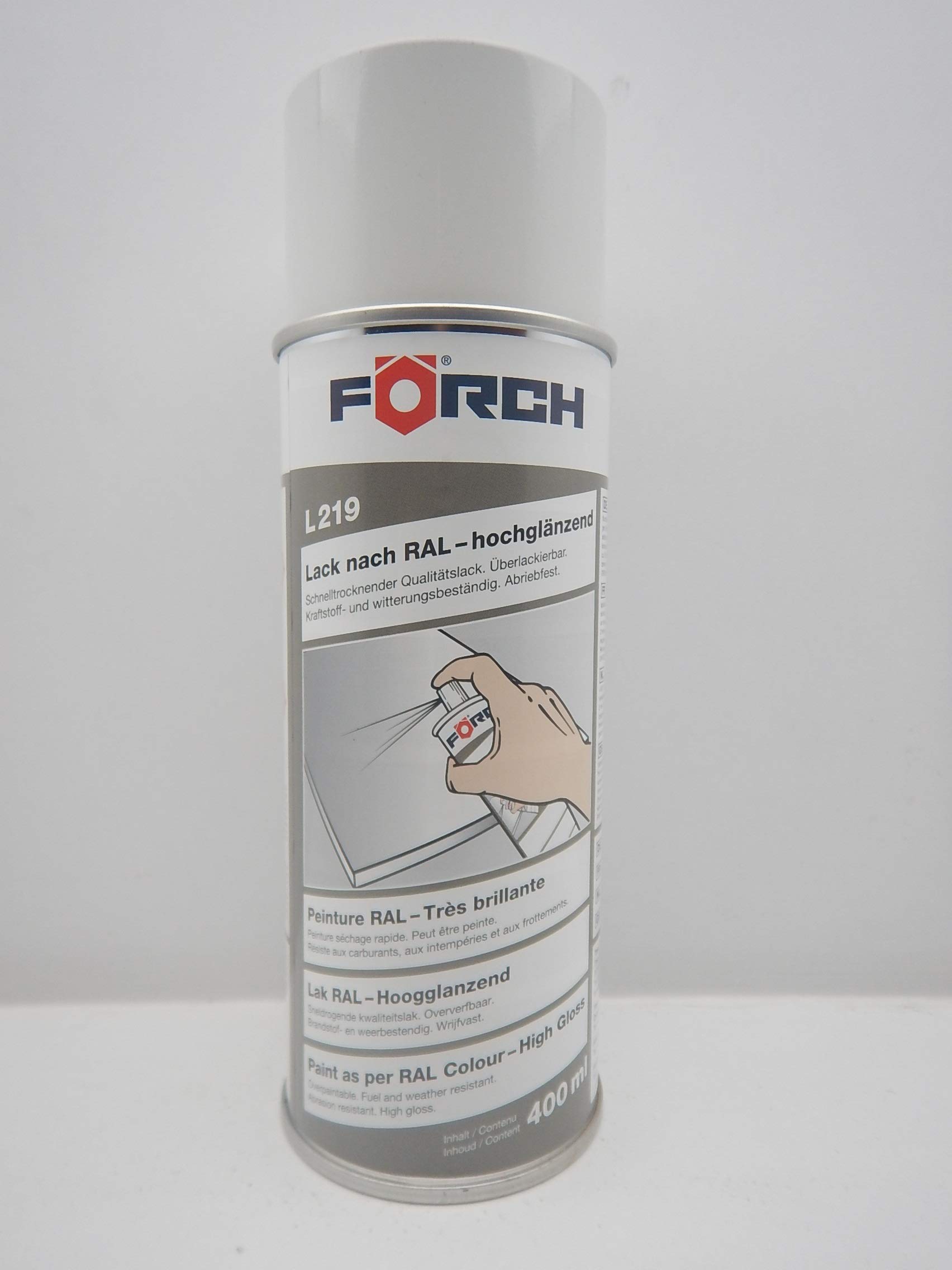 FORCH PAPYRUSWEISS Weiss RAL 9018 Lack LACKSPRAY Spray SPRAYDOSE 400ML (1) von FORCH