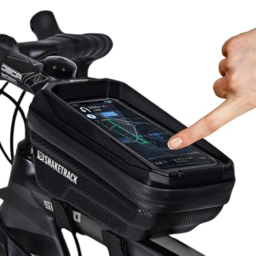 FOREVER Handyhalterung Fahrrad Wasserdicht Fahrradtasche für den Rahmen Lenkertasche Wasserdicht Handytasche für Smartphone mit TPU Sensitivem Touchscreen für Montainbikes, Rennrad, Ebikes von FOREVER