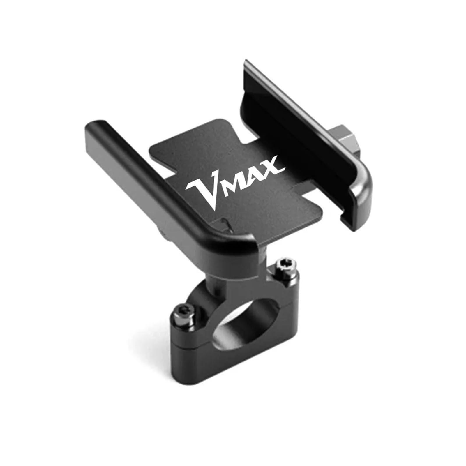 FORLUZ Für Ya@&maha VMAX V-MAX 1200 1700 2009-2020 Motorrad-CNC-Zubehör Lenker Handyhalter GPS-Ständerhalterung(A) von FORLUZ