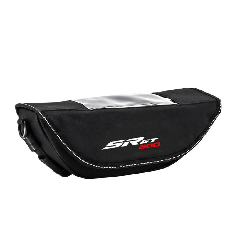 FORLUZ Motocycle Handlebar Bag, wasserdichte Motorrad Len Für Aprilia SR GT200 2022 Motorradzubehör Lenker wasserdichte Tasche Reisetasche von FORLUZ