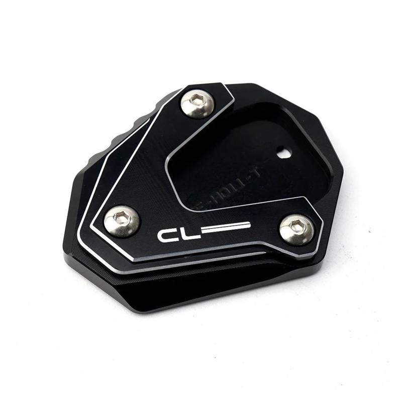 FORLUZ Motorrad Kick Ständer Seitenständer Für HON@&DA CL500 CL250 CL300 CL 250 300 500 2023 Zubehör Motorrad-Seitenständer-Verlängerungspolster Aus Aluminium(Black-CL) von FORLUZ