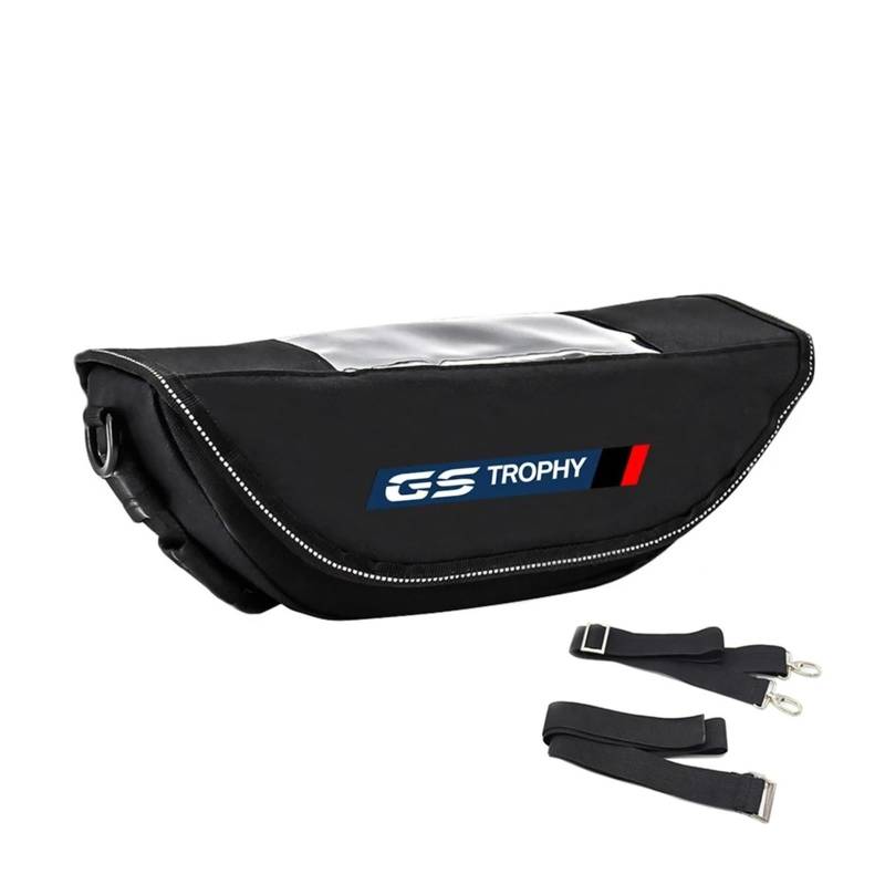 Motocycle Handlebar Bag, wasserdichte Motorrad Len Für BM@&W R 1250 GS GS Trophy 2023 Motorrad-Zubehör-Aufbewahrung, Reise-Werkzeugtaschen, wasserdichte Lenkertasche(1) von FORLUZ