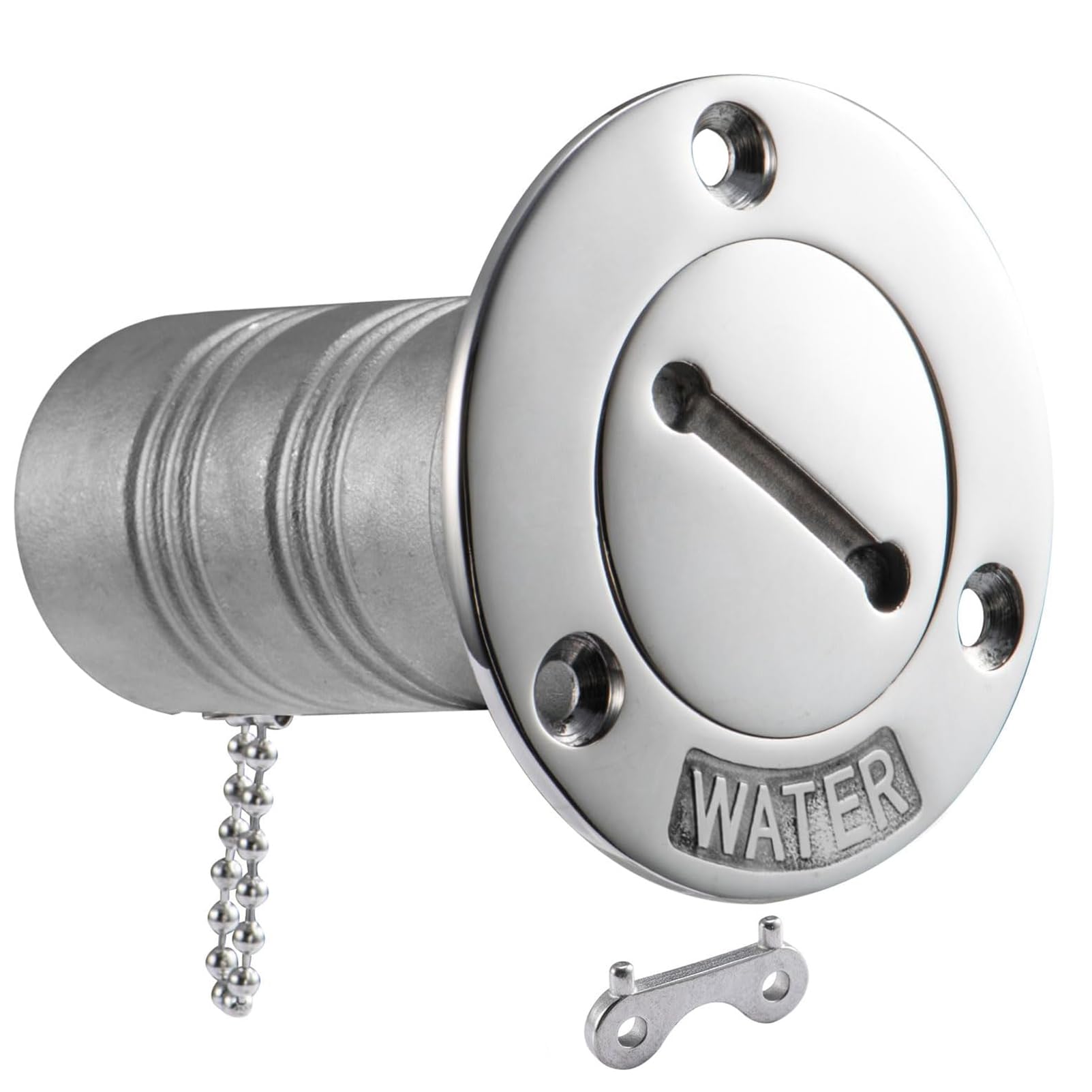 Wasserdeckfüller für Boote, 38 mm, Marine-Wasserdeckfüller mit Schlüsselkappe, 3,8 cm Edelstahl-Deckfüller, Marine-Hardware für Boot, Yacht, Wohnwagen, Anhänger von FOTN