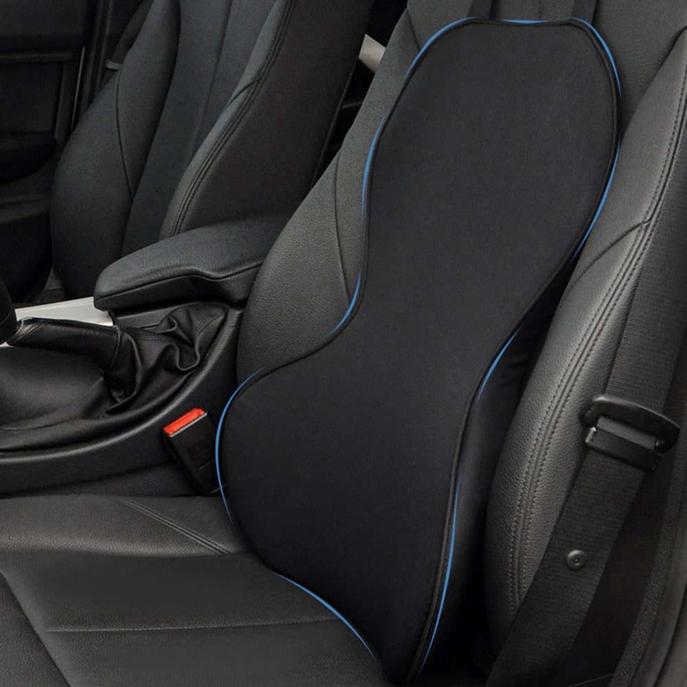 FOUNDCOOL Ergonomisches Lendenwirbelstützkissen, Rückenkissen aus Memory-Schaum für Autositze - Lendenkissen, Rückenstützkissen, Auto Lordosenstütze Kissen für Fahrer von FOUNDCOOL