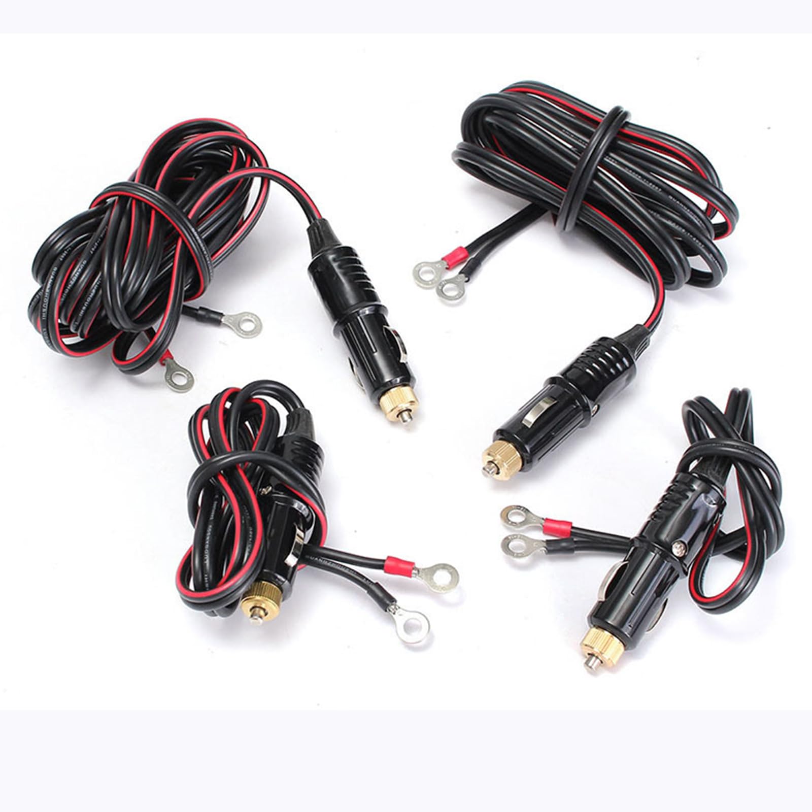 Automotive Inverter Connecting Wire, Electrical Equipment Connecting Wire, Copper Terminal, Cigarette Lighter with Lead, Inverter Cable von FOWAWU