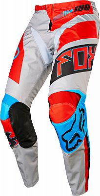 FOX 180 Falcon, Textilhose - Grau/Rot - 36 von FOX