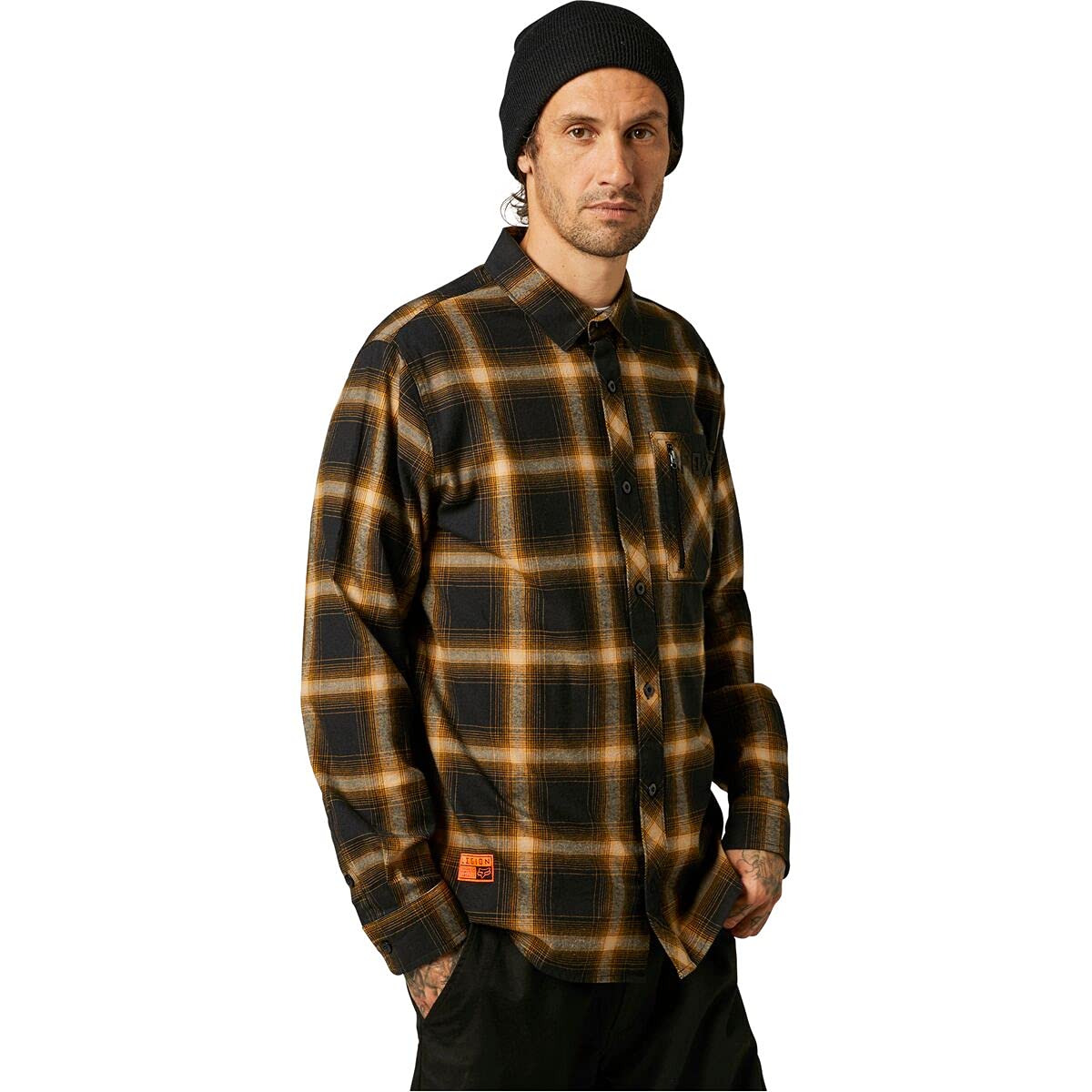 FOX Gamut Stretch Flannel Shirt Gold M von Fox Racing