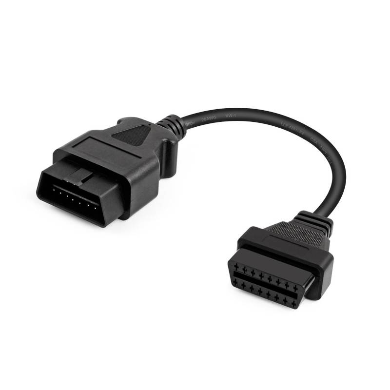 FOXWELL 1M Kabel 16 Pin Stecker zu Buchse OBDII OBD2 Verlängerungskabel Auto OBD2 Diagnose Verlängerungskabel Adapter passend für FOXWELL NT201/NT301/NT510 von FOXWELL