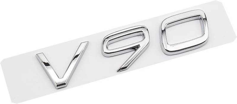 Auto Aufkleber für Volvo V30 V40 V50 V60 V90, Badge Emblem Aufkleber, Logo Abziehbilder Emblem Abzeichen Autoaufkleber Schriftzug Karosserie Emblem Zeichen Zubehör,D-Silver von FOXZY